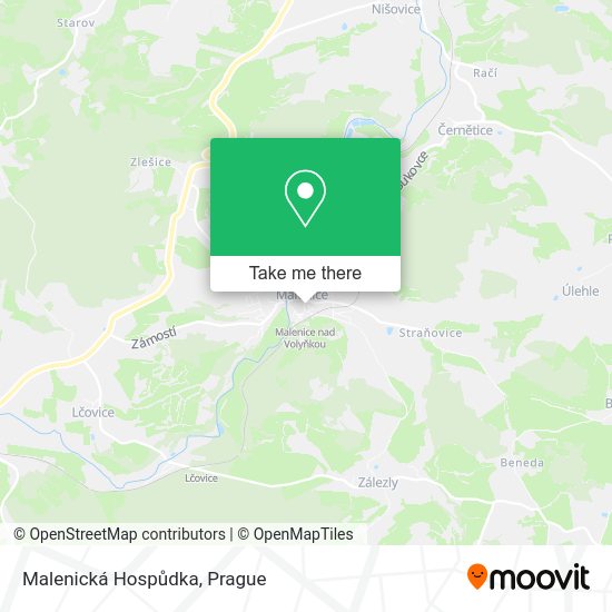 Malenická Hospůdka map