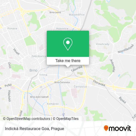 Indická Restaurace Goa map