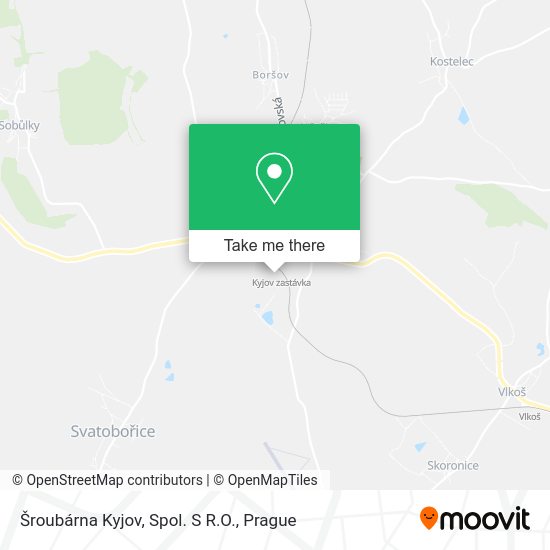 Карта Šroubárna Kyjov, Spol. S R.O.