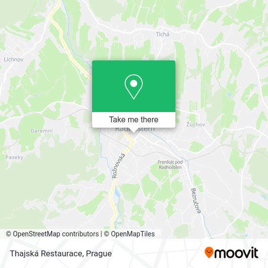 Thajská Restaurace map