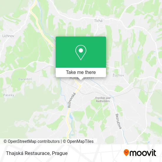 Карта Thajská Restaurace