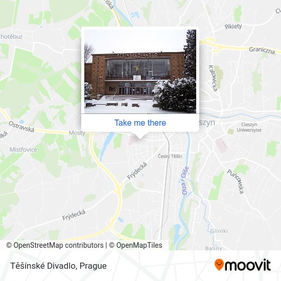 Těšínské Divadlo map
