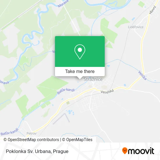 Карта Poklonka Sv. Urbana