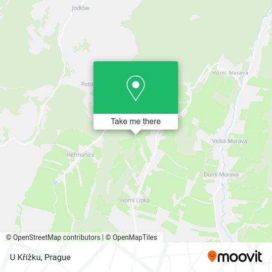 U Křížku map