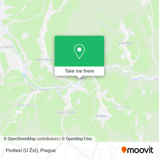 Podlesí (U Žst) map