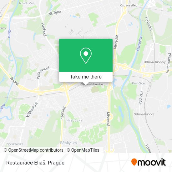 Карта Restaurace Eliáš