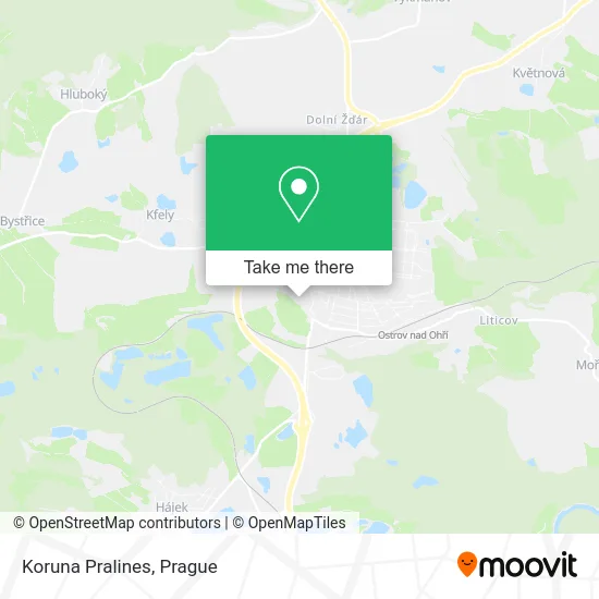 Карта Koruna Pralines