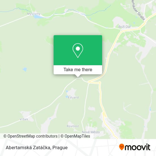 Карта Abertamská Zatáčka