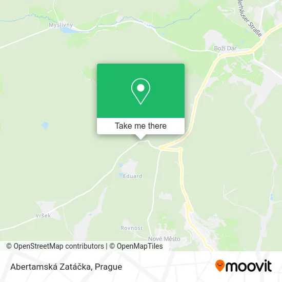 Карта Abertamská Zatáčka
