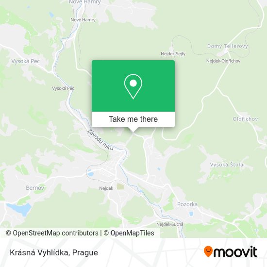 Krásná Vyhlídka map