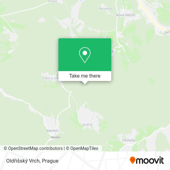 Oldřišský Vrch map