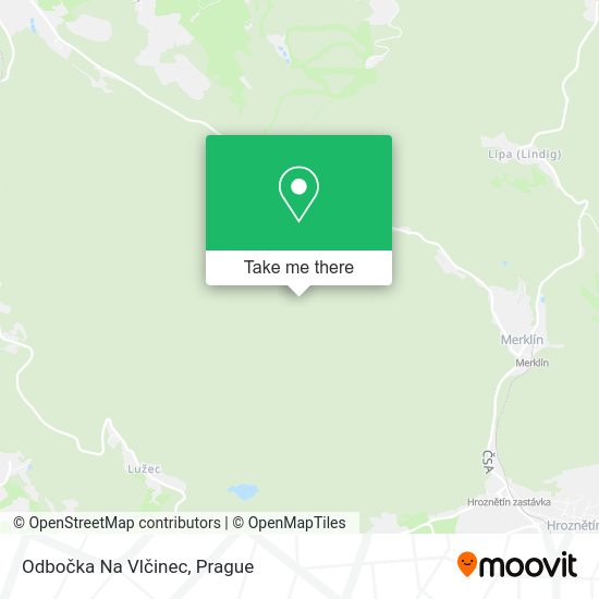 Odbočka Na Vlčinec map