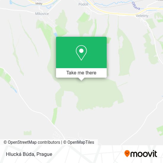 Карта Hlucká Búda