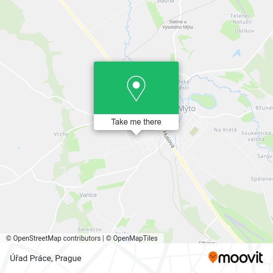 Карта Úřad Práce