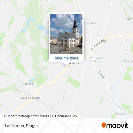 Карта Lanškroun
