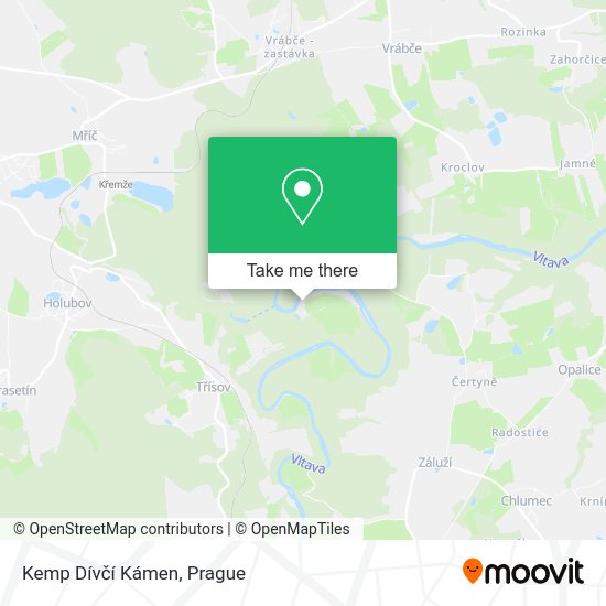 Kemp Dívčí Kámen map