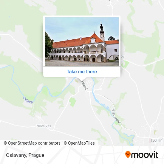 Карта Oslavany