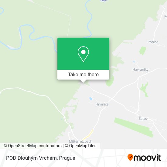 POD Dlouhým Vrchem map