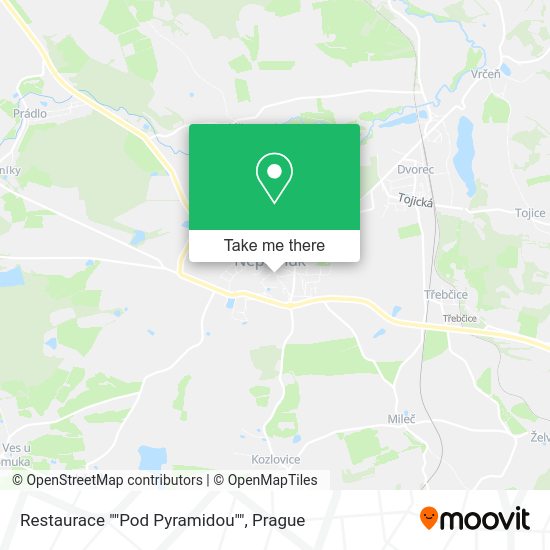 Restaurace ""Pod Pyramidou"" map