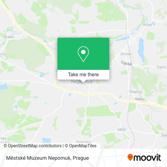 Městské Muzeum Nepomuk map
