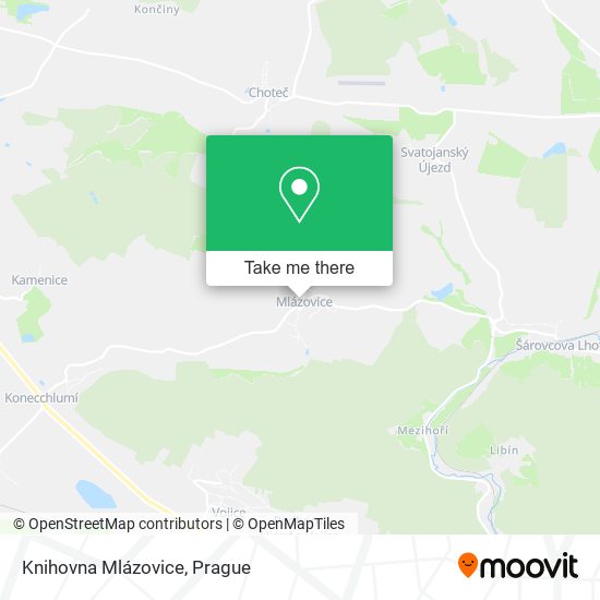 Knihovna Mlázovice map