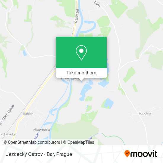 Jezdecký Ostrov - Bar map