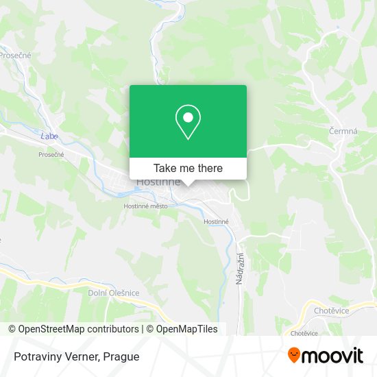 Карта Potraviny Verner