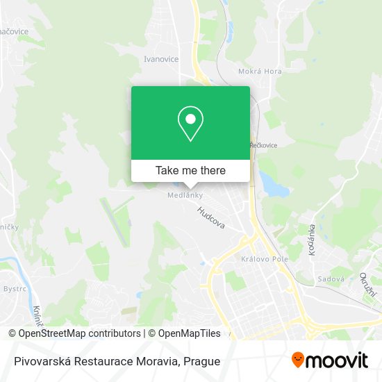 Pivovarská Restaurace Moravia map