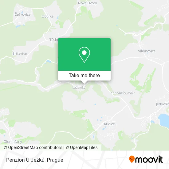 Карта Penzion U Ježků