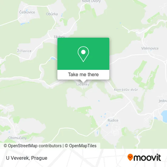 Карта U Veverek