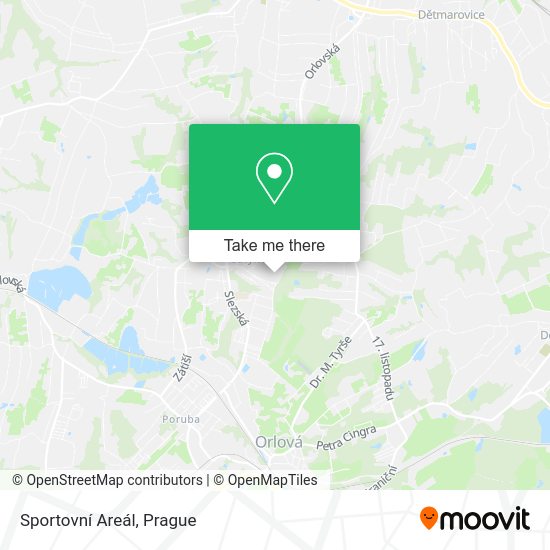 Sportovní Areál map