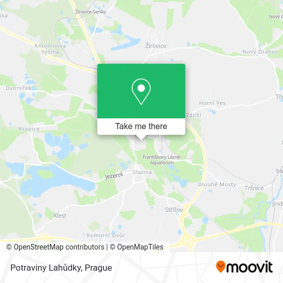 Карта Potraviny Lahůdky