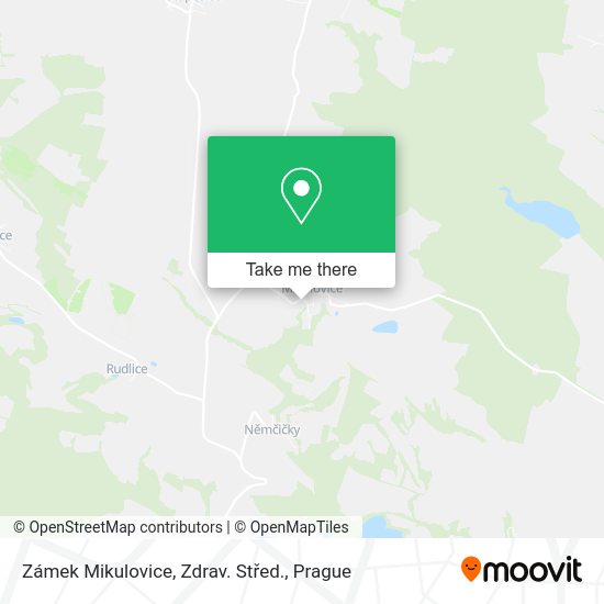 Zámek Mikulovice, Zdrav. Střed. map