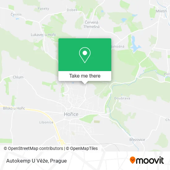 Карта Autokemp U Věže