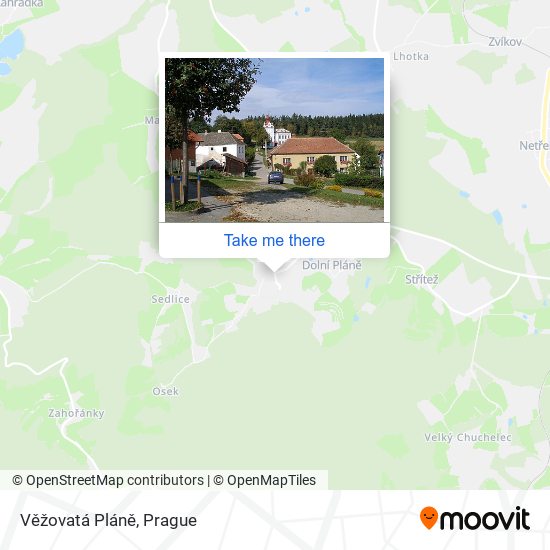 Věžovatá Pláně map