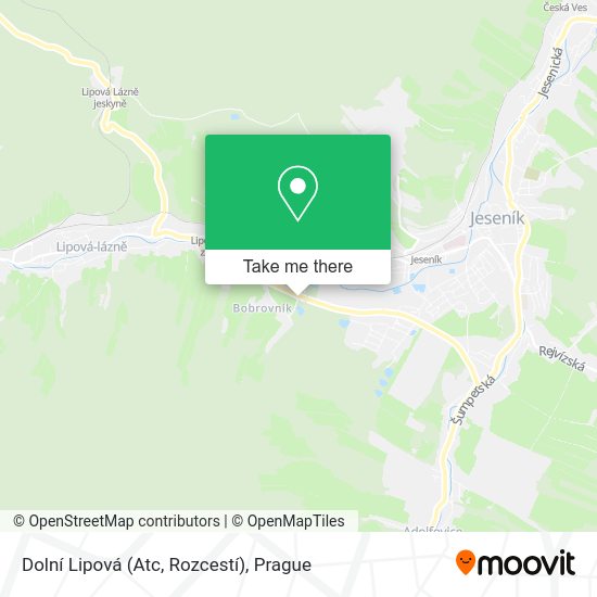 Dolní Lipová (Atc, Rozcestí) map