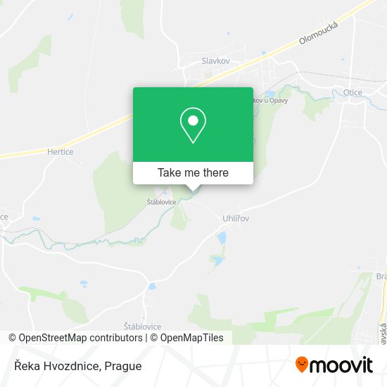 Карта Řeka Hvozdnice
