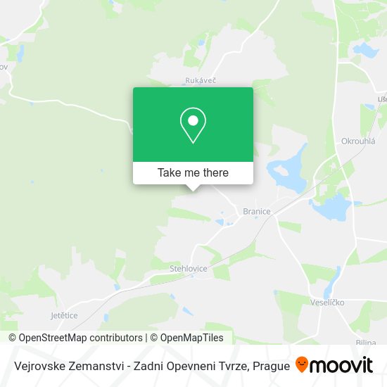 Vejrovske Zemanstvi - Zadni Opevneni Tvrze map