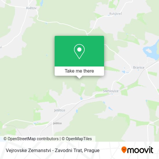 Vejrovske Zemanstvi - Zavodni Trat map