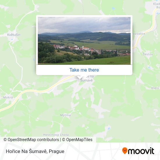 Hořice Na Šumavě map