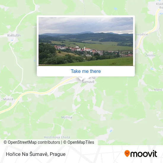 Карта Hořice Na Šumavě
