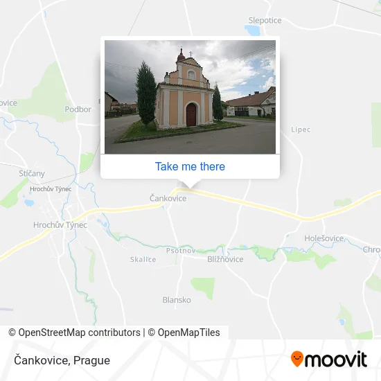 Карта Čankovice