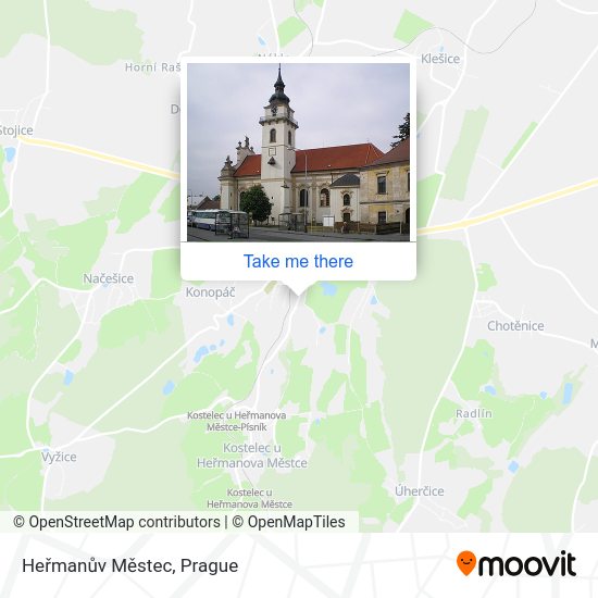 Heřmanův Městec map