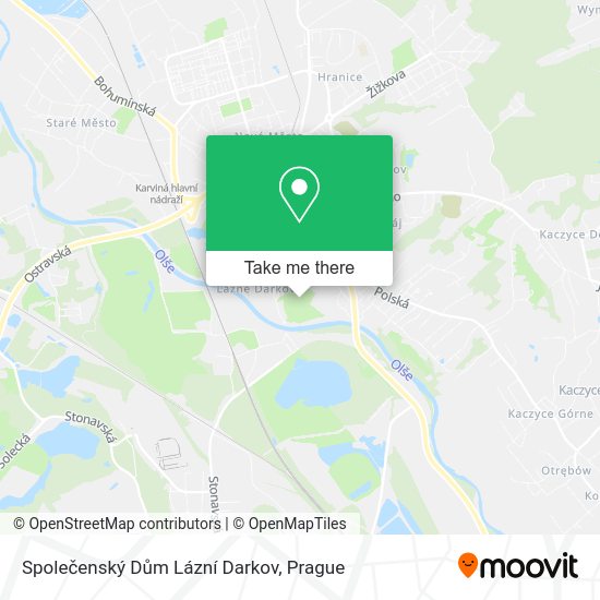 Společenský Dům Lázní Darkov map