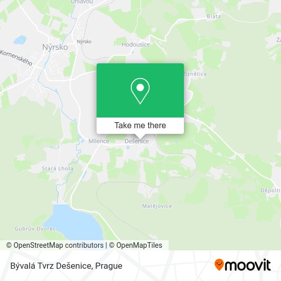 Bývalá Tvrz Dešenice map