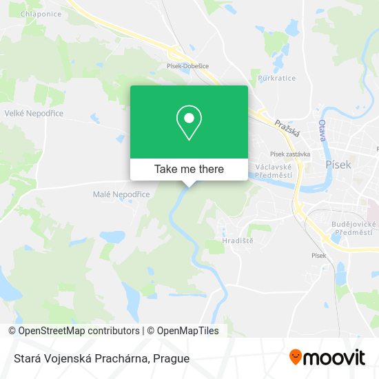 Stará Vojenská Prachárna map