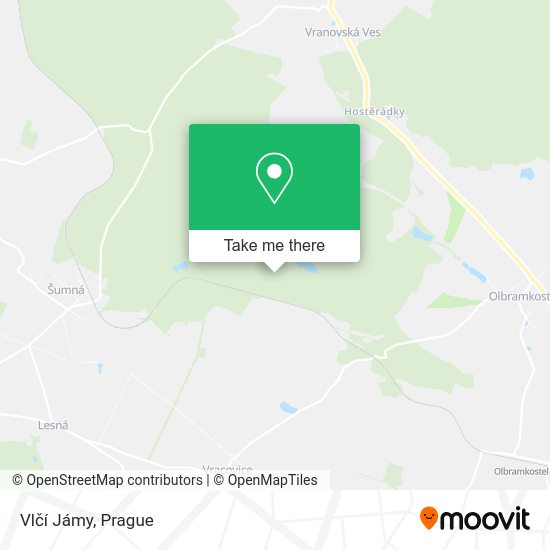 Vlčí Jámy map
