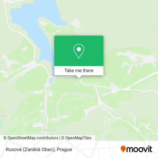 Карта Rusová (Zaniklá Obec)