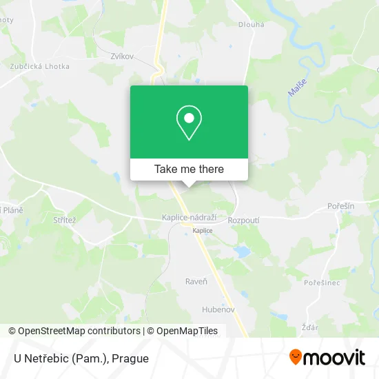 Карта U Netřebic (Pam.)
