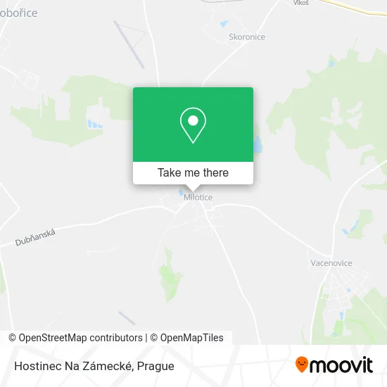 Карта Hostinec Na Zámecké